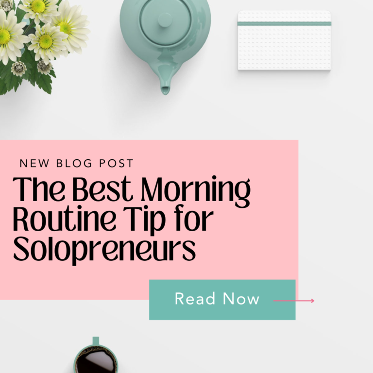 Solopreneur mornings made easy! Discover my #1 time-saving routine tip to boost productivity & conquer your day.